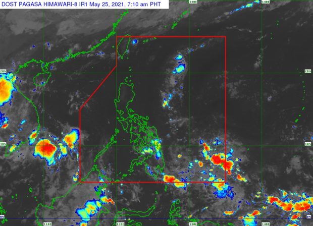 Satellite image from Pagasa