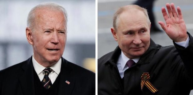 US President Joe Biden and Russian President Vladimir Putin. REUTERS