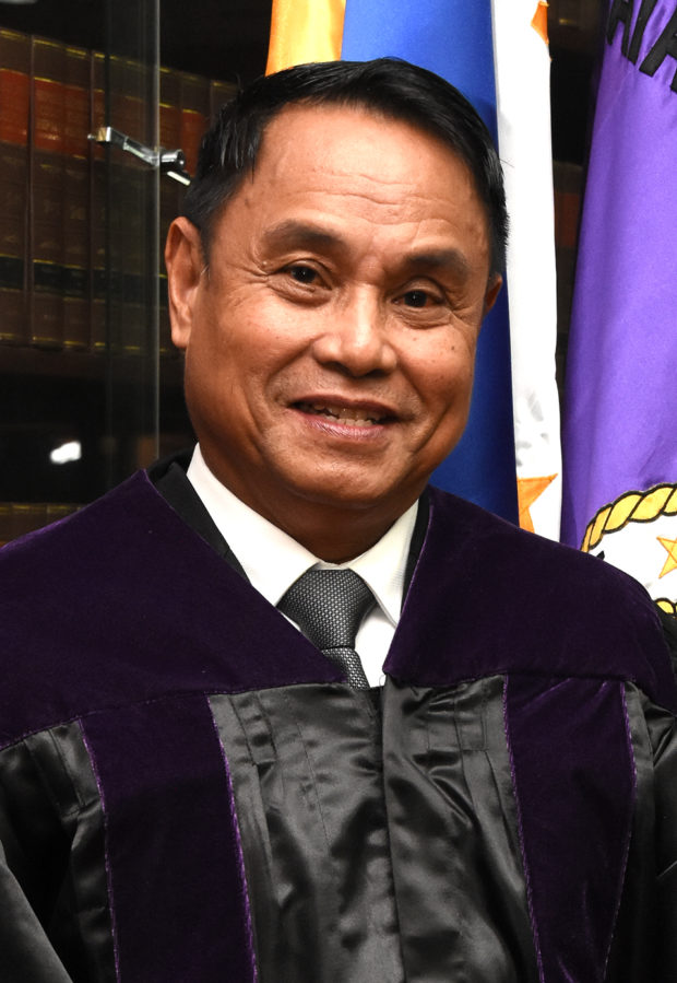 Supreme Court Associate Justice Edgardo Delos Santos. Image from SC website