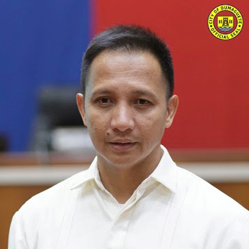 Vice Mayor Alan Gel Cordova. (Photo courtesy of the Dumaguete City government)