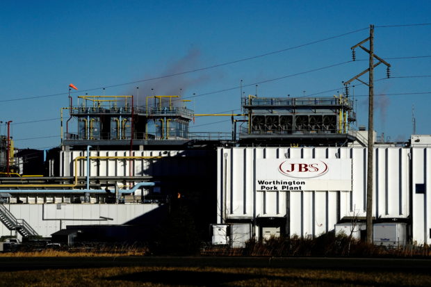 A general view of the JBS USA Worthington pork plant, as the coronavirus disease (COVID-19) outbreak continues, in Worthington, Minnesota, U.S., October 28, 2020. 