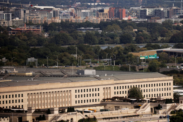 The Pentagon building is seen in Arlington, Virginia, U.S. October 9, 2020. REUTERS/Carlos Barria