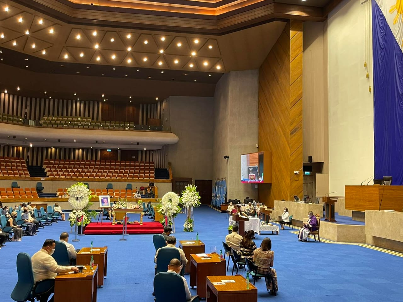The House of Representatives held a necrological service for late former Occidental Mindoro representative and Deputy Speaker Ma. Amelita “Girlie” Villarosa