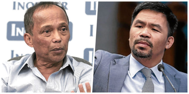 Sen. Manny Pacquiao may be expelled from PDP-Laban following his “character assassination” of President Rodrigo Duterte, DOE chief said.