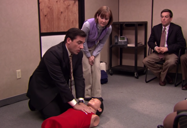 Father saves daughter's life using 'The Office' CPR technique | Inquirer  News