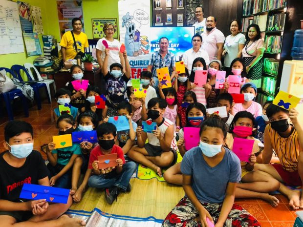 Children attend Inquirer’s Father’s Day Read-Along session