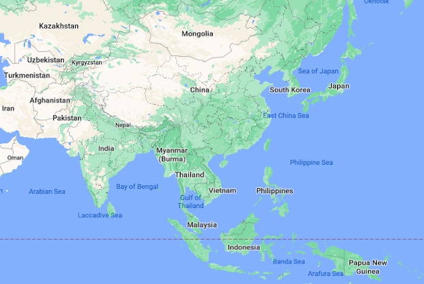 Map of Asia - Google Maps