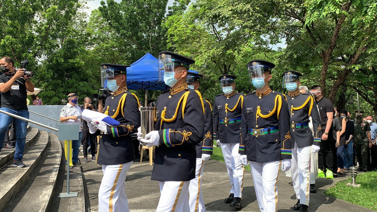 Ateneo flies PH flags at half-staff to mourn passing of ex-president Noynoy Aquino