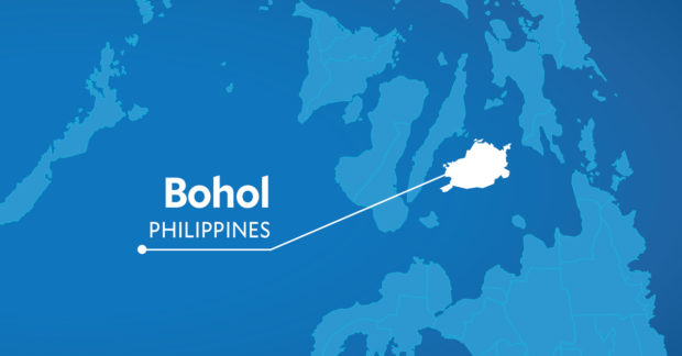 Bohol map. 