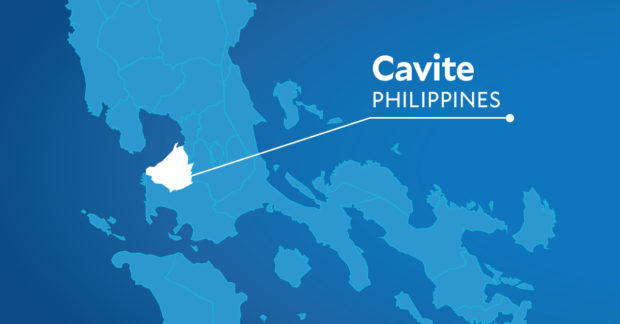 The photo shows map of Cavite where a 28-year-old man tagged as as first on the list of wanted criminals in Quezon province was caught in his hideout in Alfonso town drugs shabu motorcycle accident