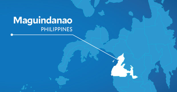 Map of Maguindanao. STORY: PNP hunts armed men in ambush-slay of 2 cops in Maguindanao town