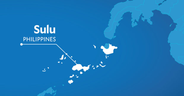 Map of Sulu. STORY: Wife of Abu Sayyaf bomb maker held in Sulu