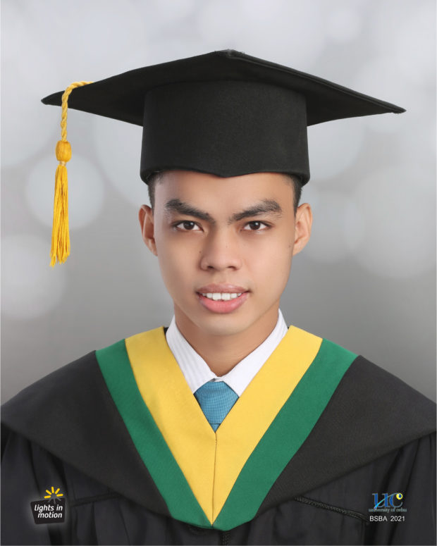 Hemeniano "Hemenz" L. Luzada Jr.'s college graduation portrait