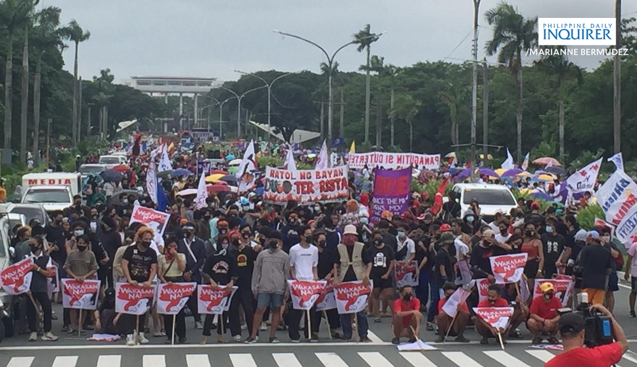 Duterte SONA 2021 Protest UP Diliman