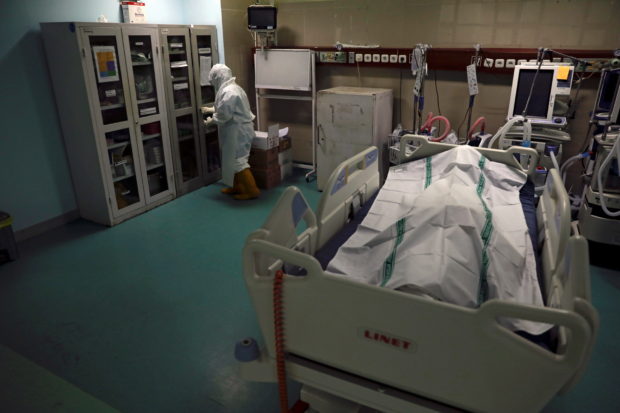 ICU ward for COVID-19 patients at a government-run hospital in Jakarta