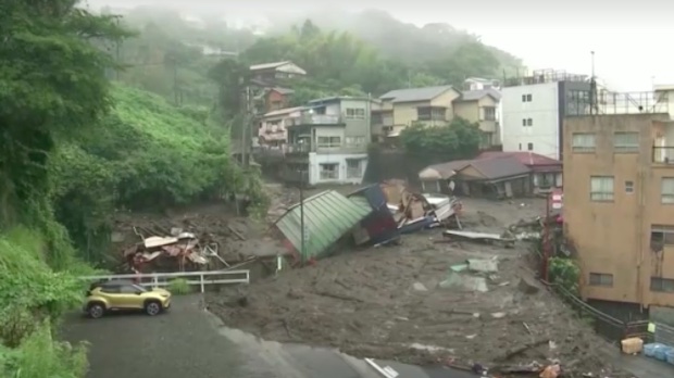 Aftermath of heavy rains in Japan