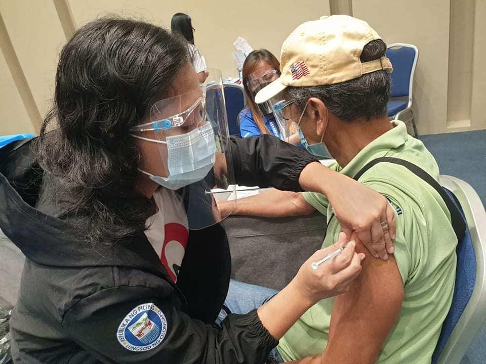 COVID-19 vaccination at SMX Convention Center, SM Olongapo Central