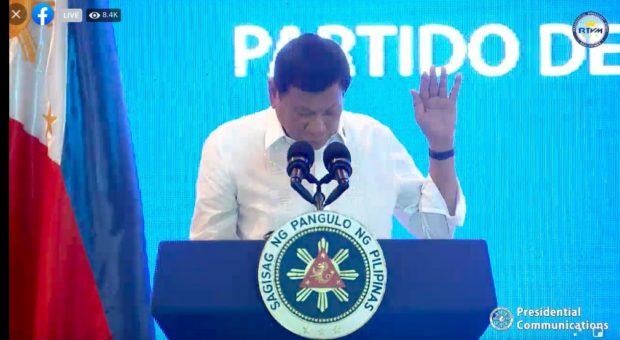 A faction of the PDP-Laban on Tuesday decried the “incomplete” questions on a survey about President Rodrigo Duterte’s vice presidential bid in the 2022 elections.