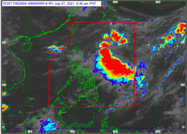 Pagasa weather satellite as of 4:30 a.m.