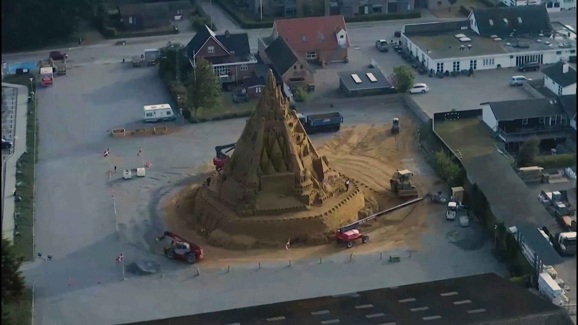 World's tallest sandcastle built in Denmark Inquirer News