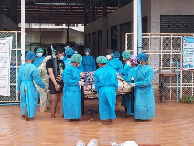 myanmar floods covid-19