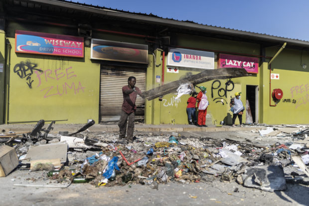 south africa looting