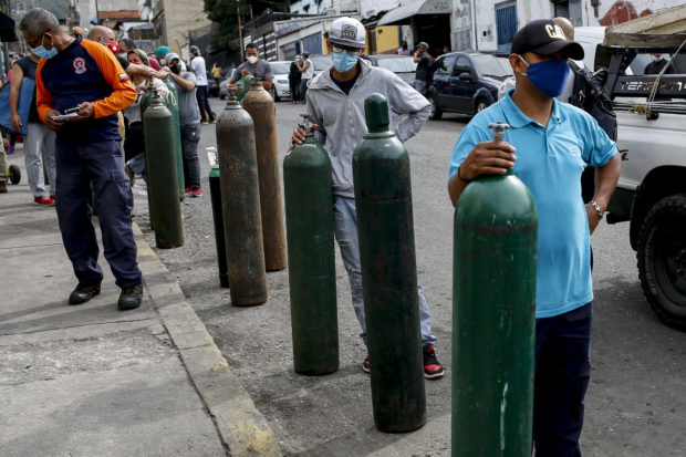 venezuela oxygen tanks