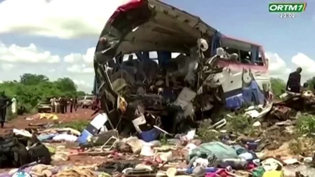 Truck collides with bus in Mali; 41 killed