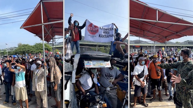 Pangsinan motorists' protest