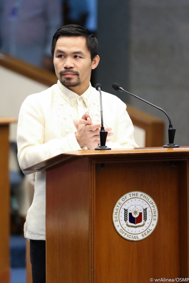 Pacquiao seeks PNP's help, wants 'forged' PDP-Laban memo probed