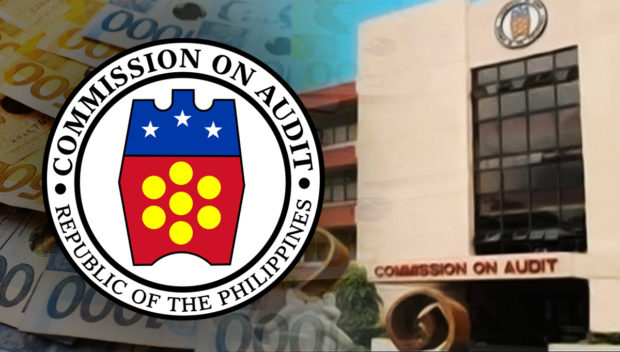 Logo and facade of the Commission on Audit (COA) building STORY: COA report on Pharmally deals out by January, way past deadline