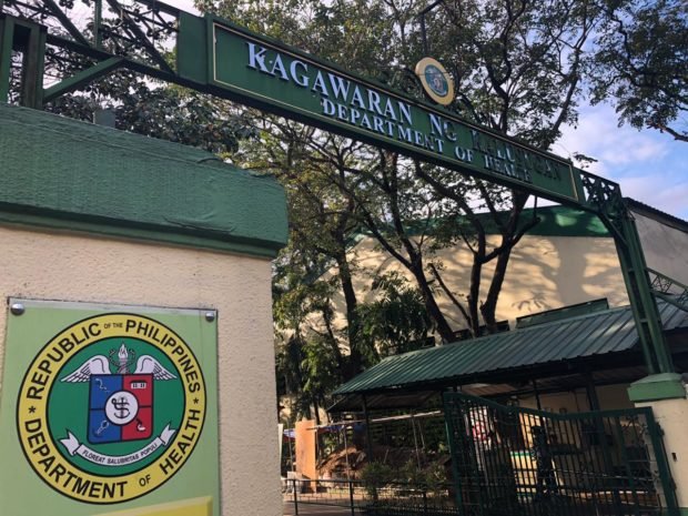 Facade of the DOH main office in Manila. INQUIRER.net file photo