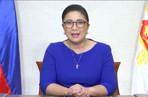 Vice President Leni Robredo during her 2021 Ulat sa Bayan. Screengrab from OVP