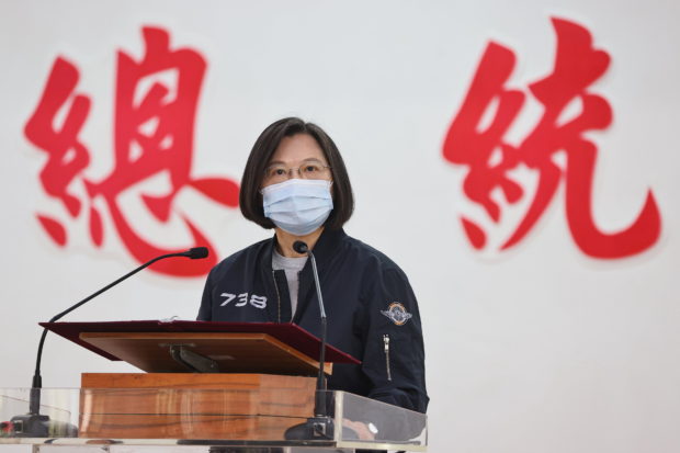 Taiwanese President Tsai Ing-wen vowed Saturday to maintain peace and stability across the Taiwan Strait in the face of increased military pressure from China, saying that "war is not an option".
