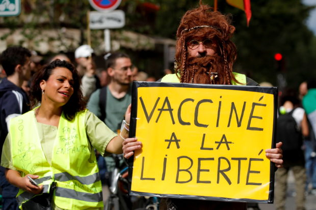 People in France have been rushing for COVID-19 vaccines since the government introduced a mandatory health pass to access bars and restaurants, stirring the debate about how to get more shots in arms to combat the highly infectious Delta variant of the coronavirus.   