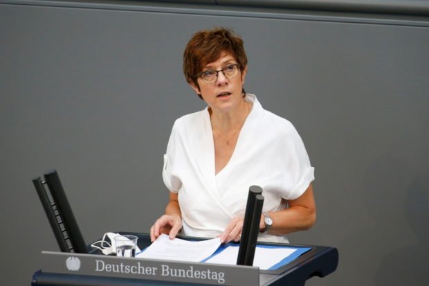 German Defense Minister Annegret Kramp-Karrenbauer