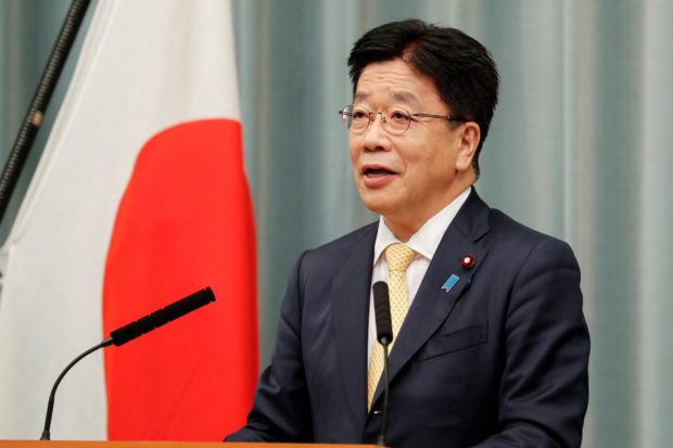 Japan's new Chief of Cabinet Secretary Katsunobu Kato 