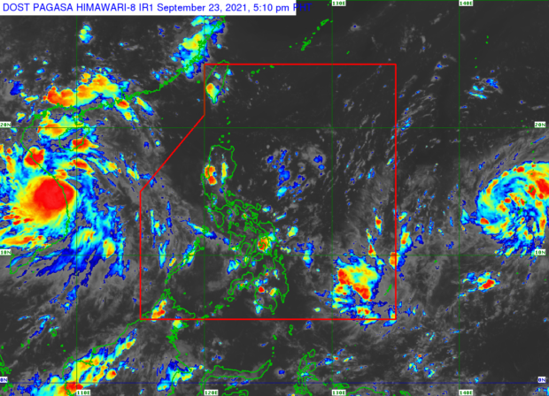 Pagasa weather satellite image as of 5:30PM of Sept. 23, 2021
