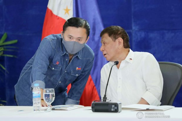 Bong Go and Rodrigo Duterte