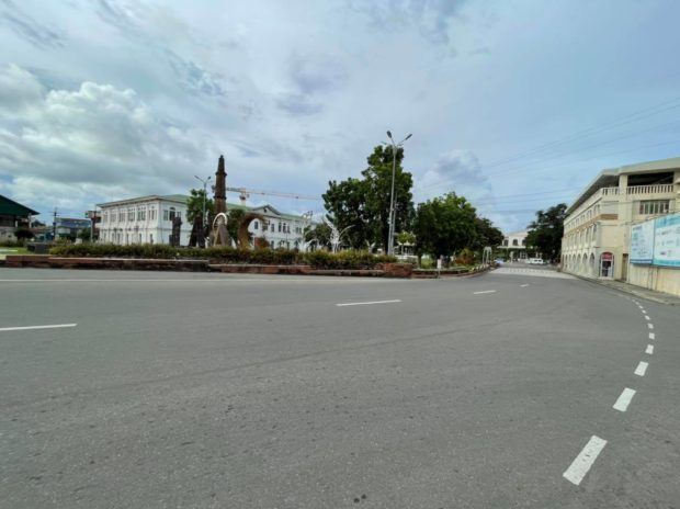 The streets of Laoag City, Ilocos Norte's capital, were deserted when the “No-Movement” Day was enforced to curb the spread of COVID-19