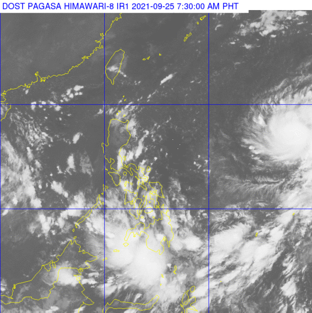 Pagasa weather satellite image as of 7:30AM