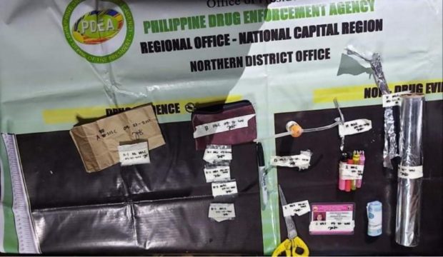 PDEA busts five persons in Malabon City, seizes P102,000-worth of 'shabu'
