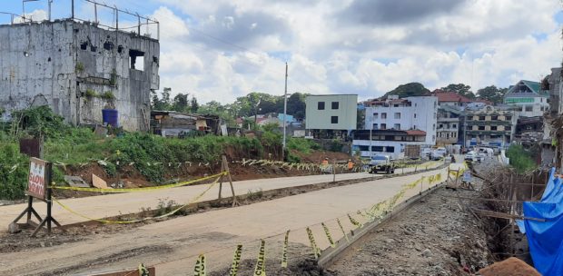 Major road in Marawi. STORY: Marawi folk see hope in compensation law