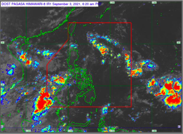Pagasa weather satellite as of 7AM