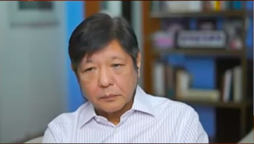 Former Senator Ferdinand "BongBong" Marcos. Screengrab from Pandesal Forum