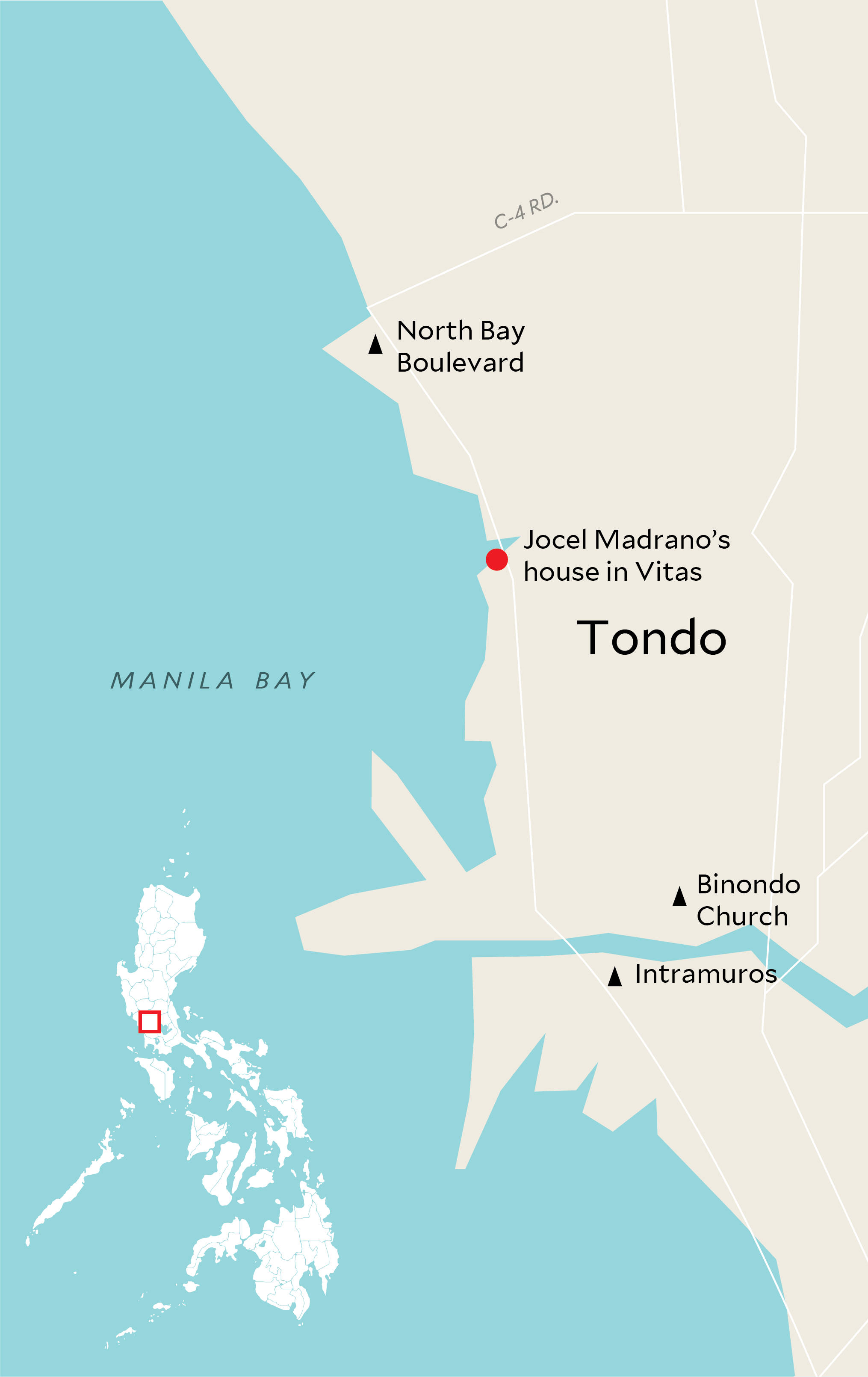 Map of Tondo Manila