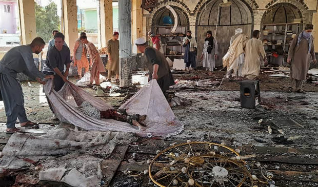 Suicide bomber kills at least 55 at Shiite mosque in Afghanistan