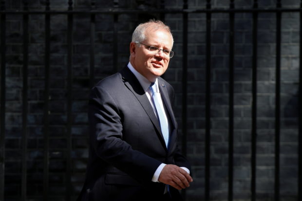 FILE PHOTO: Australian PM Scott Morrison in London