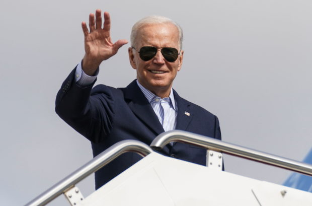 U.S. President Joe Biden boards Air Force One as he departs Washington on travel to Italy from Joint Base Andrews, Maryland, U.S., October 28, 2021. REUTERS/Kevin Lamarque