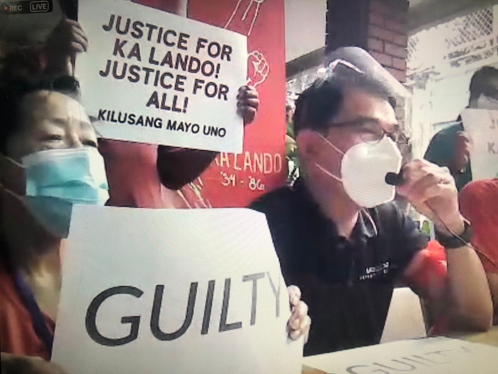 Antipolo court convicts 3 RAM members for the 1986 killing of KMU leader Rolando Olalia and unionist Leonor Alay-ay. (Screengrab from KMU Press Conference)